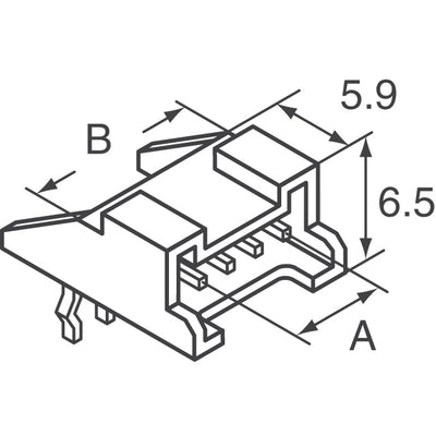 S13B-PASK-2(LF)(SN) by JST Sales America Inc. - CONNECTOR HEADER R/A 13POS 2MM