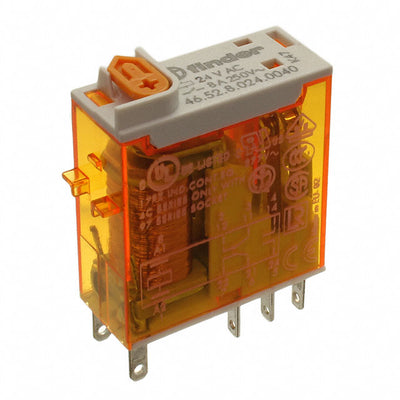 46.52.8.024.0040 by Finder Relays, Inc. - RELAY GEN PURPOSE DPDT 8A 24V