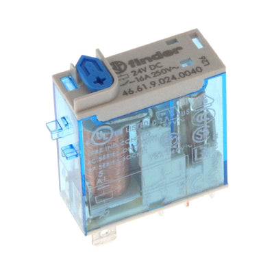 46.61.9.024.0040 by Finder Relays, Inc. - RELAY GEN PURPOSE SPDT 16A 24V