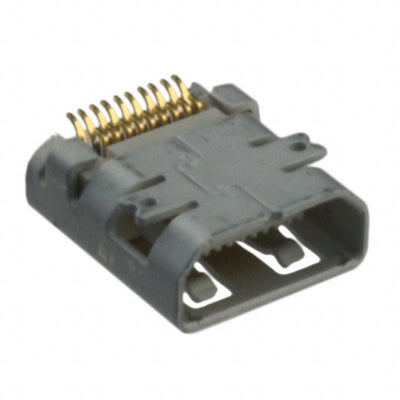 0467650001 by Molex - CONNECTOR RCP MICRO HDMI 19POS SMD RA