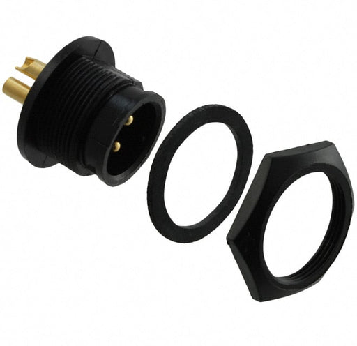 4182-2PG-3ES by Conxall/Switchcraft - CONNECTOR RECPT MALE 2P GOLD SLDR CUP