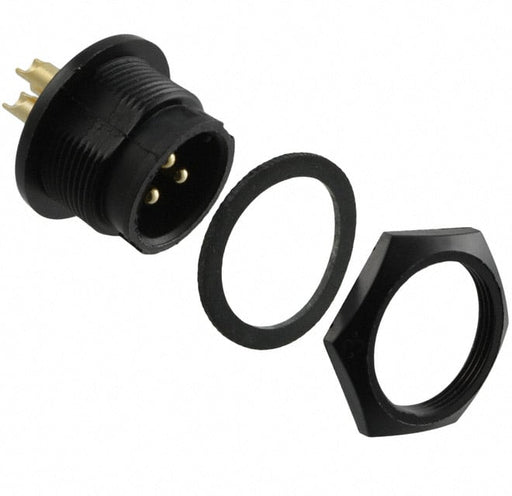 4182-3PG-300 by Conxall/Switchcraft - CONNECTOR RECPT MALE 3P GOLD SLDR CUP