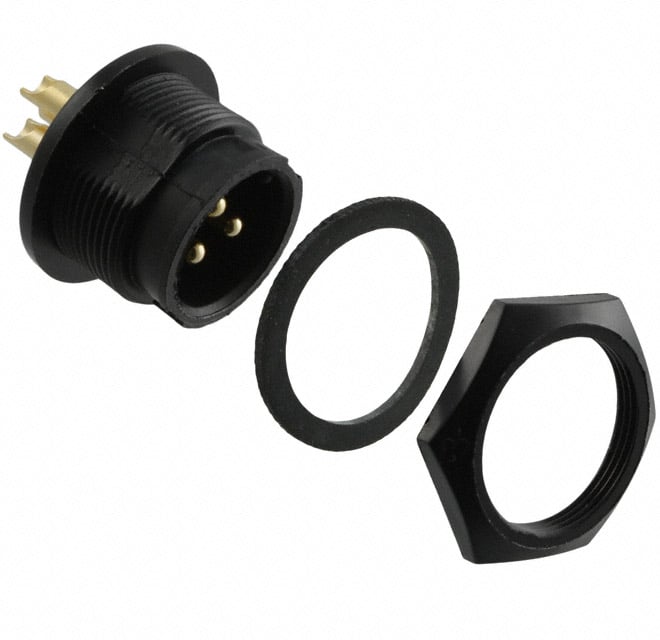 4182-3PG-300 by Conxall/Switchcraft - CONNECTOR RECPT MALE 3P GOLD SLDR CUP