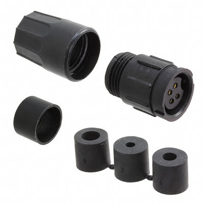5282-4SG-3DC by Conxall/Switchcraft - CONNECTOR RECPT FMALE 4P GOLD SLDR CUP