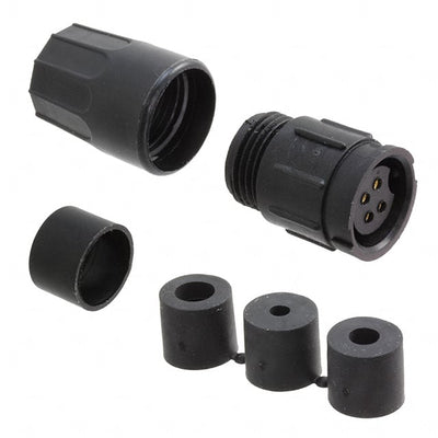 5382-4SG-3DC by Conxall/Switchcraft - CONNECTOR RECPT FMALE 4P GOLD SLDR CUP