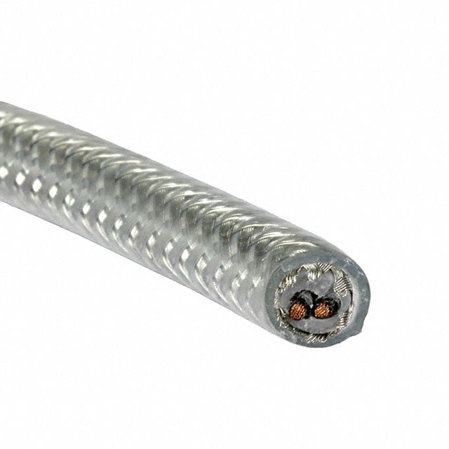 470025CY CL033 by Alpha Wire - CABLE 2CON 21AWG CLEAR SHLD 100M