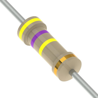CFR-25JT-52-470K by YAGEO - RESISTOR 470K OHM 5% 1/4W AXIAL