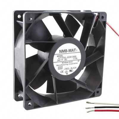 4715VL-05W-B89-E00 by NMB Technologies Corporation - FAN AXIAL 120X38MM 24VDC WIRE
