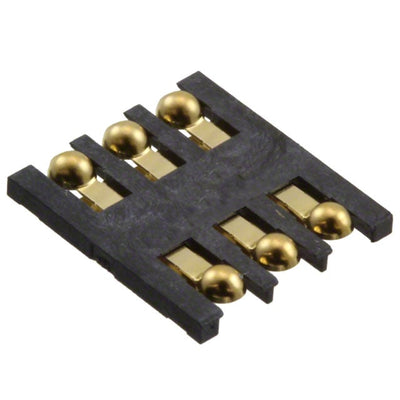 0475350001 by Molex - CONNECTOR SIM CRD W/DOME CONTACTS SMD