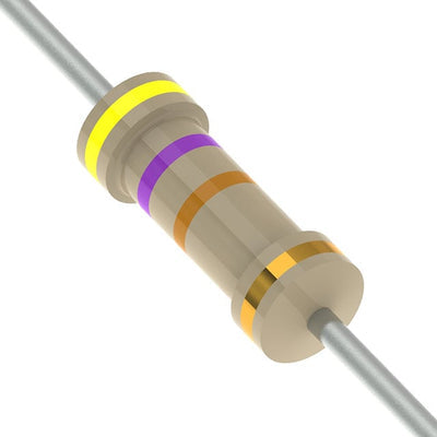 CFR-25JB-52-47K by YAGEO - RESISTOR 47K OHM 5% 1/4W AXIAL