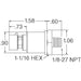 MLH500PST06A by Honeywell Sensing and Productivity Solutions - MLH ALL METAL PRESS SENSE -ATF