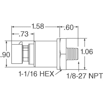 MLH350BST12E by Honeywell Sensing and Productivity Solutions - MLH ALL METAL PRESS SENSE -ATF