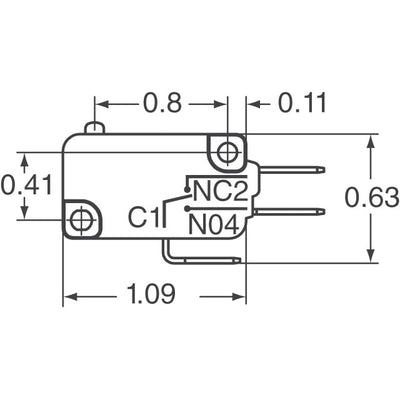 V15T22-CP200-K by Honeywell Sensing and Productivity Solutions - SNAP ACT ION SWITCH SPST-NO 22A 250V