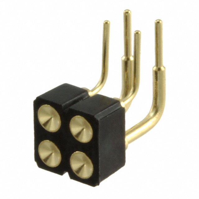499-10-204-10-007000 by Mill-Max Manufacturing Corp. - CONNECTOR SPRING TARGET 4POS R/A PCB