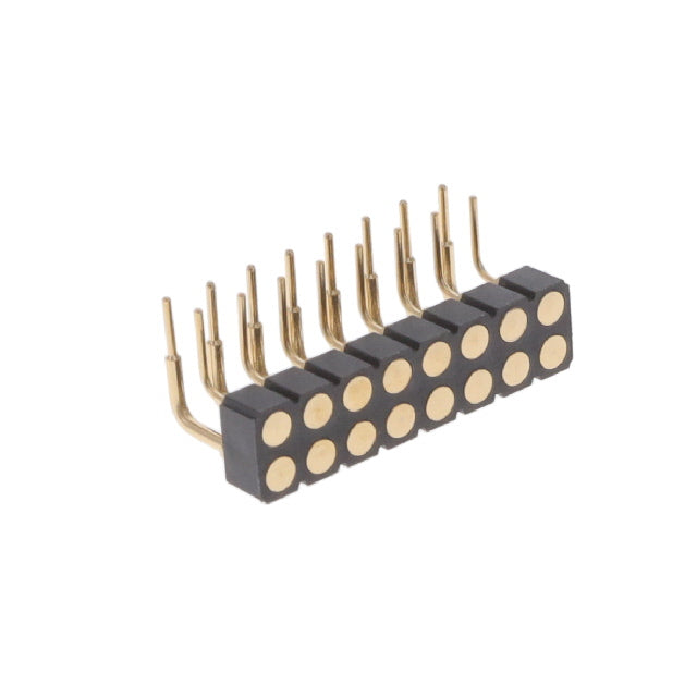 499-10-216-10-008000 by Mill-Max Manufacturing Corp. - CONNECTOR SPRING TARGET 16POS R/A PCB