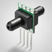Mechanical switch component on a white background