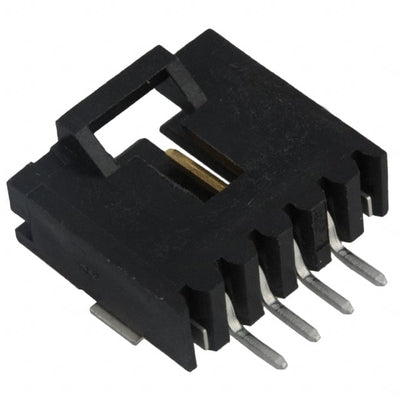 147323-3 by TE Connectivity AMP Connectors - CONNECTOR HEADER SMD R/A 4POS 2.54MM