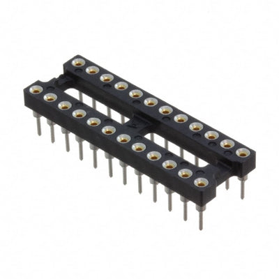 5-1571552-6 by TE Connectivity AMP Connectors - CONNECTOR IC DIP SOCKET 24POS GOLD