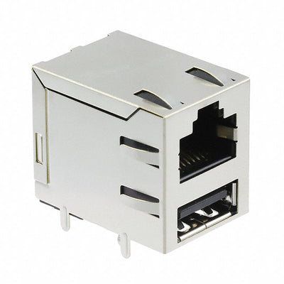 5-1775855-1 by TE Connectivity AMP Connectors - CONNECTOR MOD JACK 8P8C R/A SHIELDED