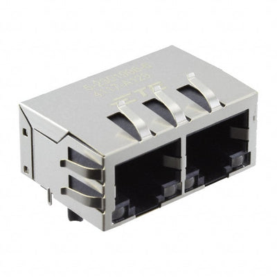 5-2301996-6 by TE Connectivity AMP Connectors - CONNECTOR JACK 2PORT 100 BASE-T PCB