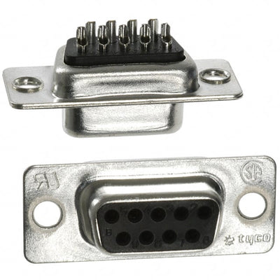 747905-5 by TE Connectivity AMP Connectors - CONNECTOR D-SUB RCPT 9POS SLDR CUP