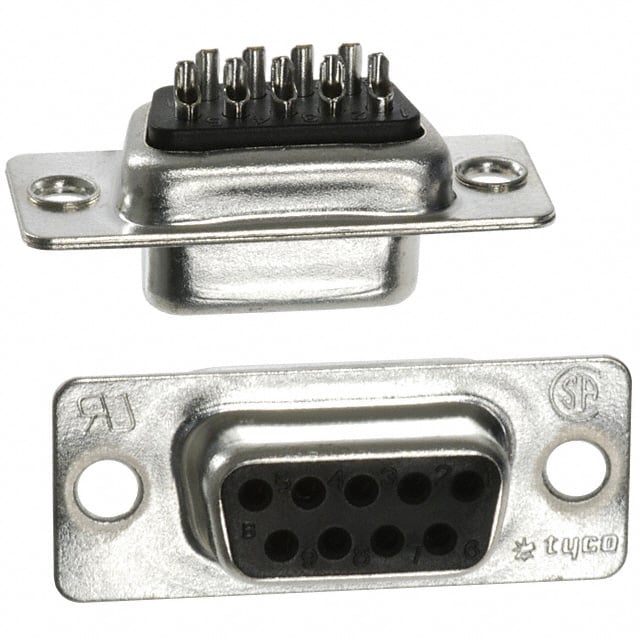 747905-5 by TE Connectivity AMP Connectors - CONNECTOR D-SUB RCPT 9POS SLDR CUP