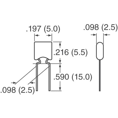 B37981M5103K031 by EPCOS - TDK Electronics - CERAMIC CAP 10000PF 50V X7R RADIAL
