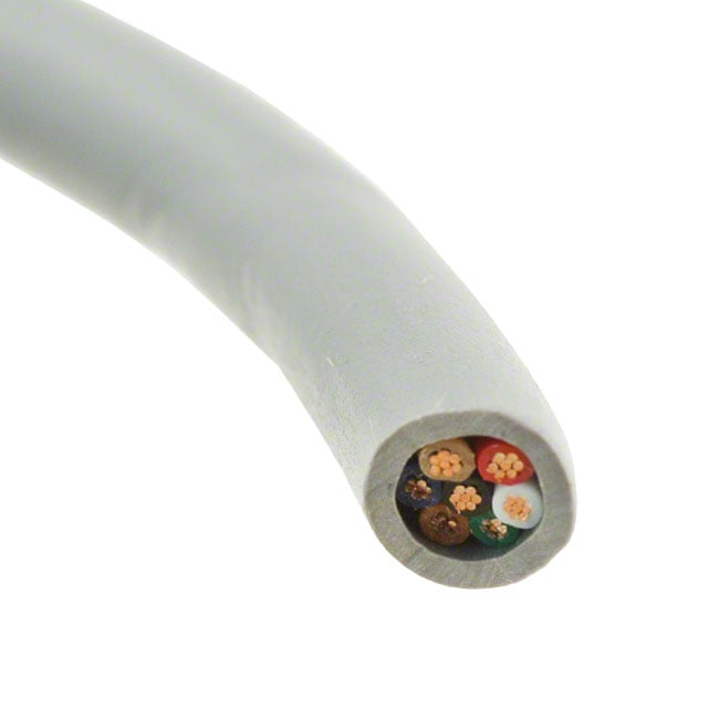 5006C SL002 by Alpha Wire - CABLE 6COND 22AWG SLATE 500