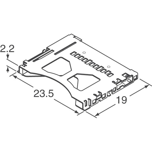 5009721107 by Molex - CONNECTOR MINI SD CARD PUSH-PUSH R/A