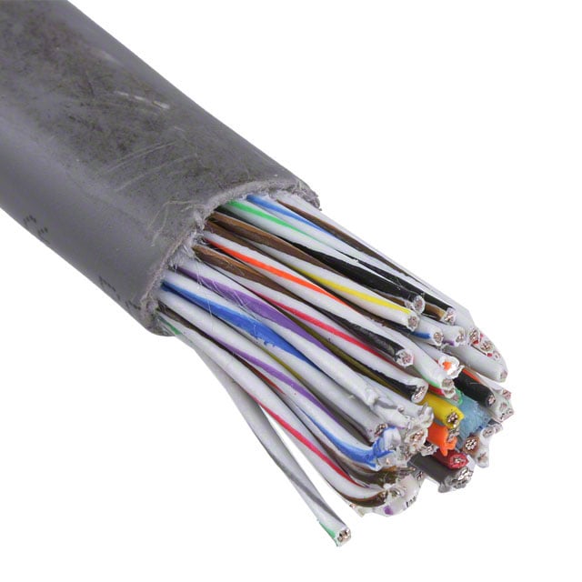 5010/60C SL005 by Alpha Wire - CABLE 60COND 22AWG SLATE 100