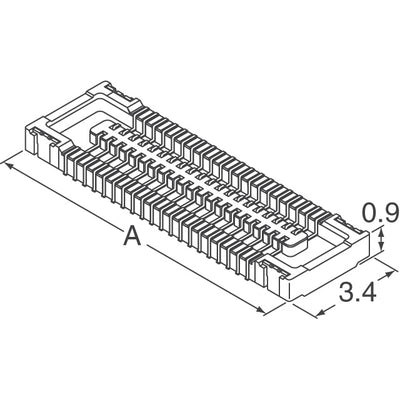 5015917011 by Molex - CONNECTOR RECPT 70POS SMD GOLD