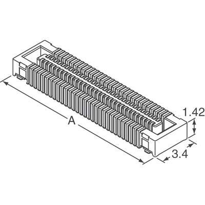 5016350610 by Molex - CONNECTOR RECPT 60POS SMD GOLD