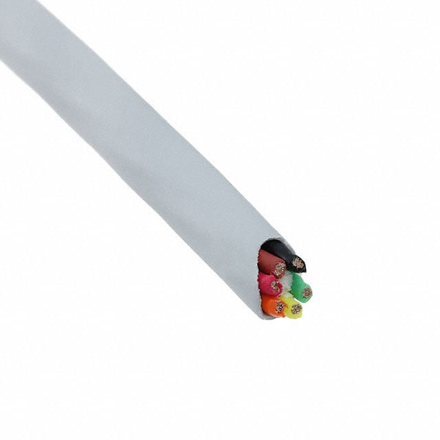 5016C SL002 by Alpha Wire - CABLE 6COND 24AWG SLATE 500