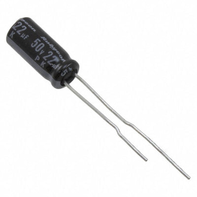 50PK22MEFCT15X11 by Rubycon - ALUMIN CAP 22UF 20% 50V RADIAL