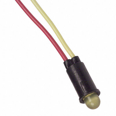 5100H7LC by Visual Communications Company - VCC - LED YELLOW 1/4""HOLE LOWCUR PNLMN
