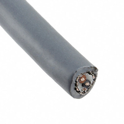 5112C SL005 by Alpha Wire - CABLE 2CON 24AWG SLATE SHLD 100