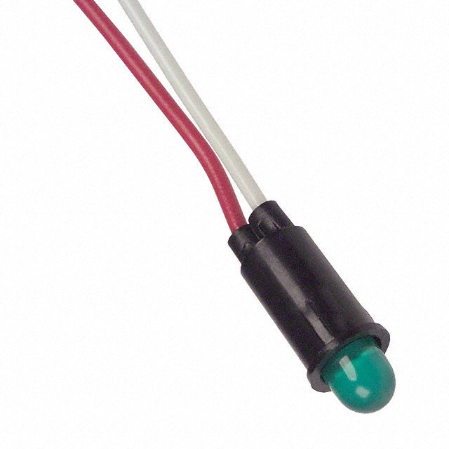 5102H5-12V by Visual Communications Company - VCC - LED GREEN 1/4"" HOLE 12V PAN MNT