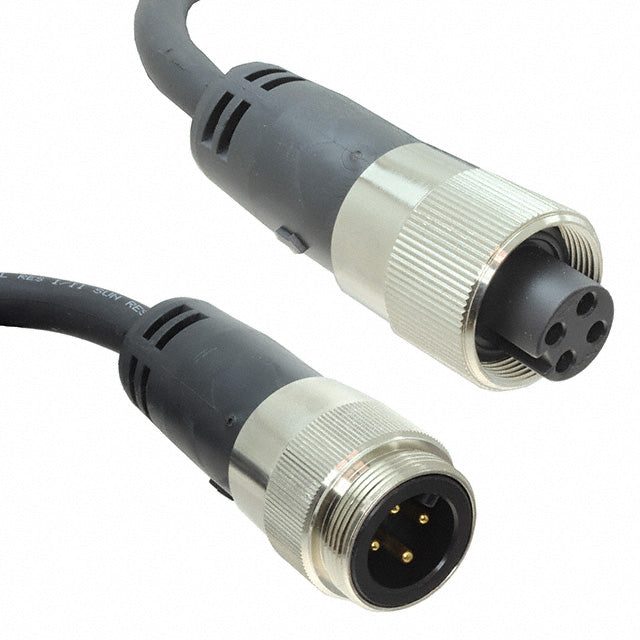 511000005 by Lumberg Automation - CABLE CIRC 4POS MALE TO FEM 3.28
