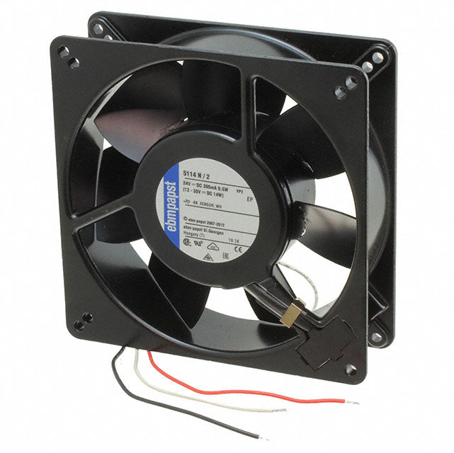 5114N/2 by ebm-papst Inc. - FAN AXIAL 135X38MM 24VDC WIRE