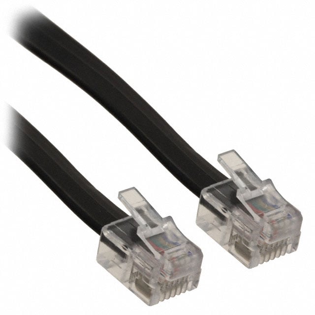 512-26-6600-BL-0007F by CNC Tech - CABLE MOD 6P6C PLUG TO PLUG 7