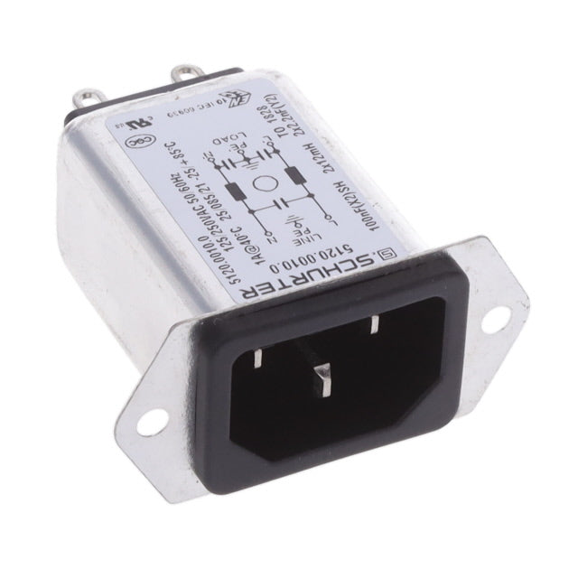 5120.0010.0 by SCHURTER Inc. - PWR ENT RCPT IEC320-C14 PNL SLDR