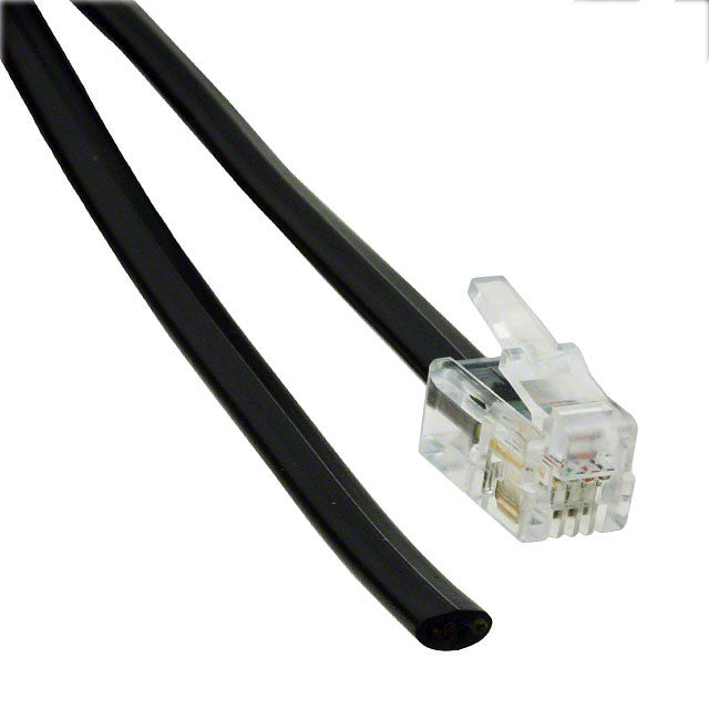 513-26-4400-BL-0007F by CNC Tech - CABLE MOD 4P4C PLUG TO CABLE 7