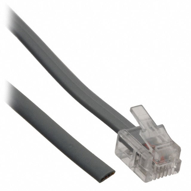 513-26-6400-SV-0014F by CNC Tech - CABLE MOD 6P4C PLUG TO CABLE 14