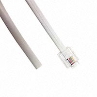 513-26-6400-WH-0007F by CNC Tech - CABLE MOD 6P4C PLUG TO CABLE 7