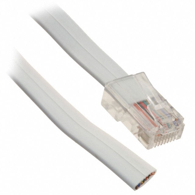 513-26-8800-WH-0014F by CNC Tech - CABLE MOD 8P8C PLUG TO CABLE 14