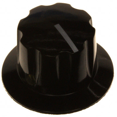 5150E by Ohmite - KNOB FLUTED W/SKIRT 0.250"" ALUM