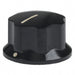 5151 by Ohmite - KNOB FLUTED W/SKIRT 0.125
