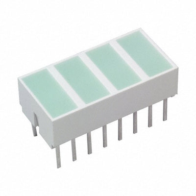 HLMP-2820 by Broadcom Limited - LED LT BAR 8.89X3.81MM QUAD GRN