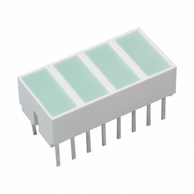 HLMP-2820 by Broadcom Limited - LED LT BAR 8.89X3.81MM QUAD GRN