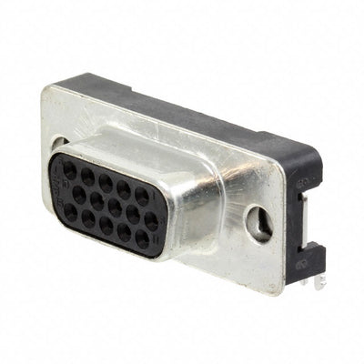 5177802-3 by TE Connectivity AMP Connectors - CONNECTOR D-SUB HD RCPT 15P R/A SLDR